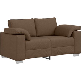 vidaXL Sof&aacute; Con Coj&iacute;n Marr&oacute;n 160 X 77 X 82 Cm Tela Vidaxl