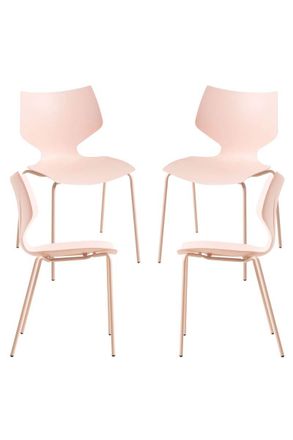 Regalos Miguel Packs Sillas Comedor - Pack 4 Sillas Plecy - Rosa
