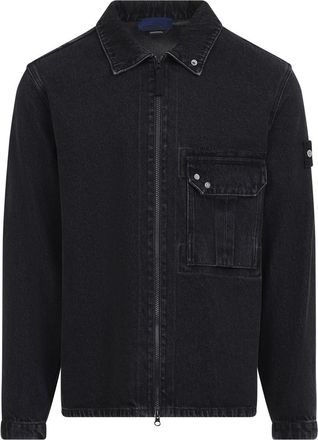 Stone Island Black Regular Shirt Jacket