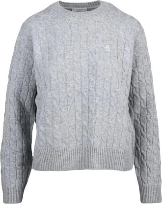 Ballantyne Cable Knit Pullover Sweater with Classic Crewneck Design