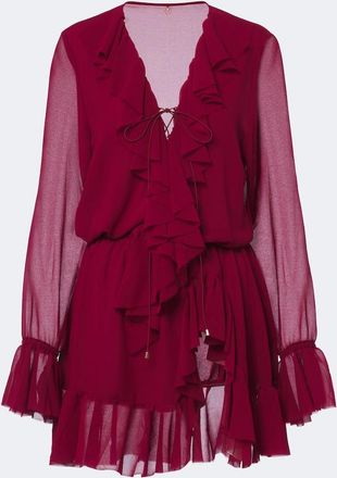 Bananhot Vestido corto Bellen con volantes
