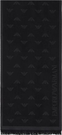 Emporio Armani Bufanda Jacquard &Aacute;guila - Accessories - Hombre - Negro - ONE SIZE