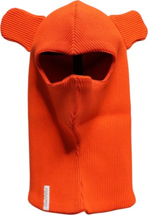 Dolce & Gabbana Orange Cotton Whole Head Wrap Balaclava Mens Hat