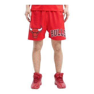 Pro Standard Pro Standard NBA Chicago Bulls Logo Mesh Shorts in Red Men