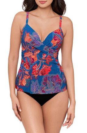 Miraclesuit Decoupage Allura Underwire Tankini Top in Multi at Nordstrom, Size 14