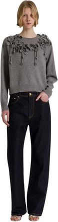 Alberta Ferretti Donna, Jeans, Blu, XL, new