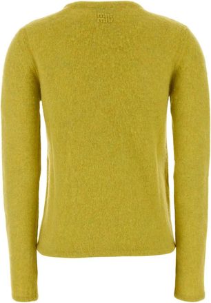 Miu Miu Virgin Wool Cardigan - Yellow
