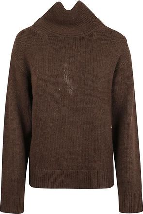 Ganni Dames, Truien, Bruin, Maat: XS Wol