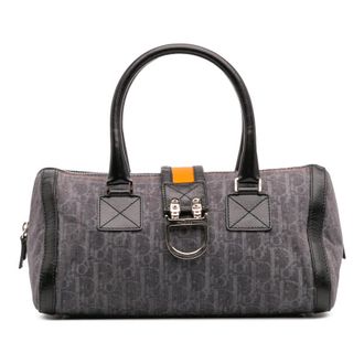 Dior Pre-owned Dior Diorissimo Trotter Denim Flight Boston Bag Ladies YVO58KZXAWOCA2XL