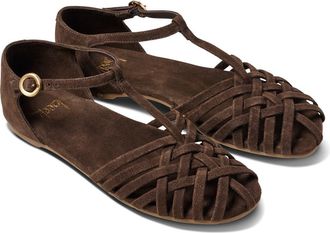 beek Wren Leather Sandal in Coffee at Nordstrom, Size 11