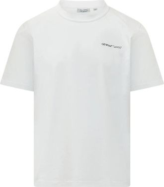 Off-white Logo Quote T-shirt - Heren - T-shirts - Wit - 2XL - Katoen - Tops
