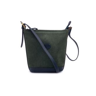 Gucci Gucci Vintage Su&egrave;de Schoudertas met In elkaar grijpende details
