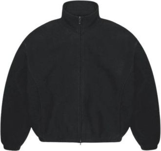 Rains Fleece Zip Jacket - Heren - Fleece jassen - Zwart - L - Polyester - Fitness