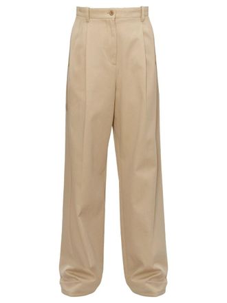 A.P.C. Beige Ginny Loose Fit Biological Cotton Chinos