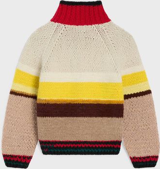 Celine Womens Cardigan Multicolor Sweater