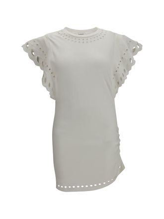 Isabel Marant Womens Dress Orlane Ecru Cotton