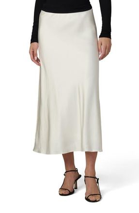 Joe's The Ines Satin Midi Skirt in Ecru at Nordstrom, Size Large