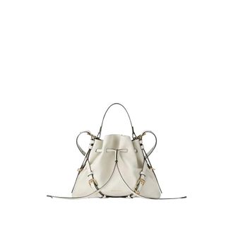 Givenchy Tassen, Dames, Wit, ONE Size, Leer, Small Voyou Bucket Bag
