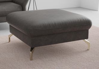 Sit&more Hocker »Fashion« inklusive Federkern, mit satinierten Nickelfüssen