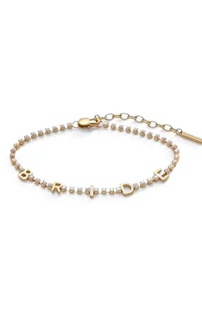 Alex and Ani Bride Tennis Chain Bracelet in Gold at Nordstrom