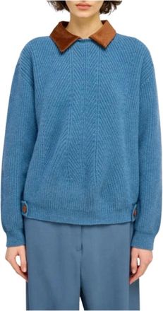 Semicouture Maglia girocollo Y6Wg17L750 - - Knitwear - Donna - Blu - L