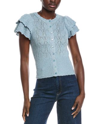 Autumn Cashmere Diamond Pointelle Top