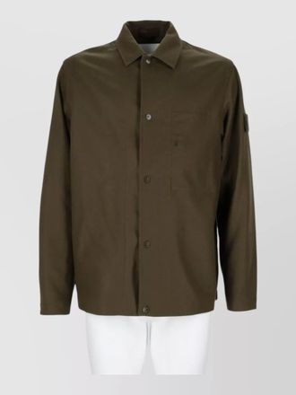Stone Island wool shirt jacket