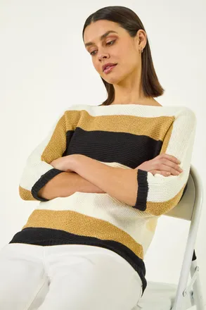 Roman Colour Block Stripe Jumper