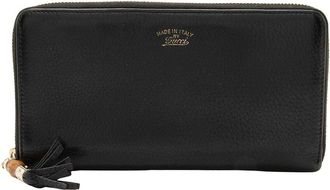 Gucci Leather Bamboo Zip Around Travel Wallet (Authentic Pre-Loved)