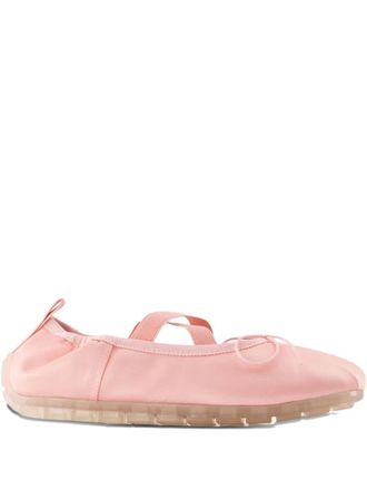 Simone Rocha satin ballerina shoes - Pink