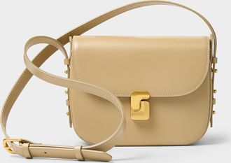 SOEUR Womens Bellissima small sand leather bag