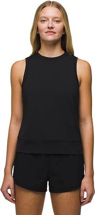 Prana Sol Searcher Tank Top Womens Clothing Black : LG (Womens 10-12), Polyester/Elastane