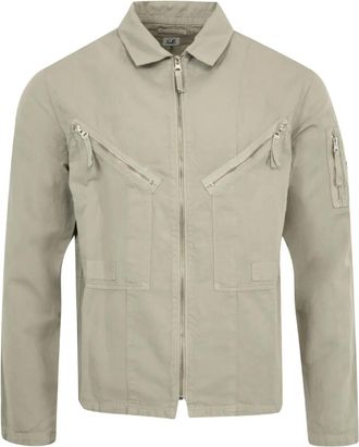 C.P. Company Giacca-camicia con zip - Toni neutri