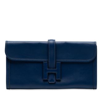 Herm&egrave;s Bleu Saphir Swift Jige Elan 29