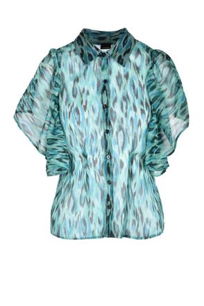 Pinko Green Polyester Shirt