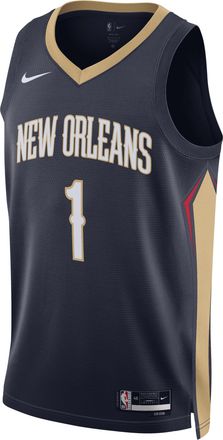 Nike New Orleans Pelicans Icon Edition Nike Mens Dri-FIT NBA Swingman Jersey in Blue | DN2014-419