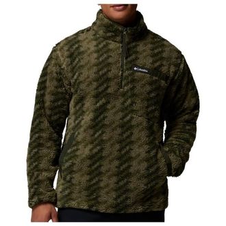 Columbia Rugged Ridge High Pile Half Zip Fleecepullover f&uuml;r Herren | oliv