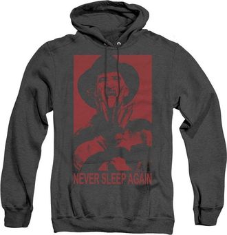 Gildan Nightmare On Elm Street Never Sleep Again Adult Heather Hoodie / Hooded Sweatshirt