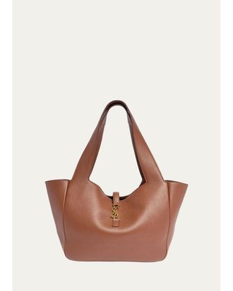 Saint Laurent Le 5 &Agrave; 7 Bea YSL Tote Bag in Deer Leather