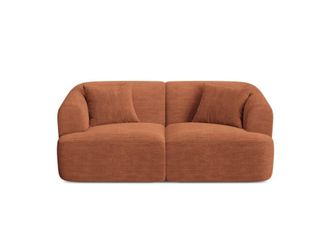 Cosmopolitan Design Sof&aacute; modular 2 plazas pana terracota