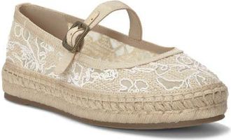 Lucky Brand Orlyna Espadrille Mary Jane Flat in Natural/Bone Light Grey at Nordstrom, Size 11