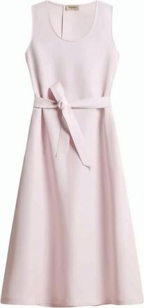 Woolrich Linen Blend Sleeveless Round Neck Dress