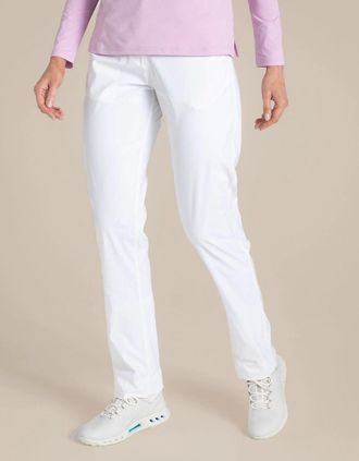 Craghoppers Womens Craghoppers Womens NosiLife Milla Golf Trousers - White - Size: 10/32in/10