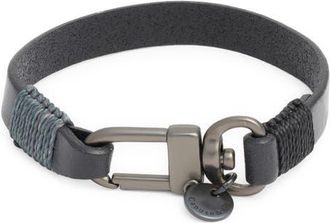 Caputo & Co. Leather Bracelet in Black at Nordstrom