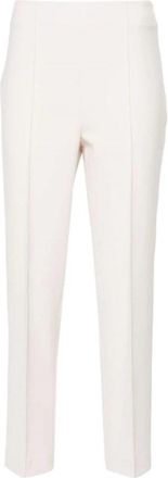PESERICO Ivoor Slim-Fit Cropped Broek - Dames - Chinos - Beige - L - Katoen - Broeken