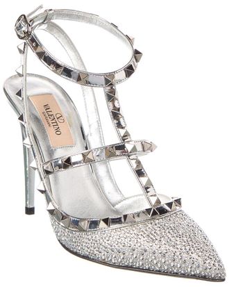 Valentino Rockstud Caged 100 Leather Pump