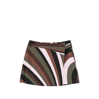 Pucci Iride-print Wrap Mini Skirt