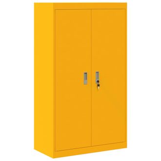 vidaXL Armario De Almacenamiento Amarillo Mostaza 80 X 40 X 140 Cm Vidaxl