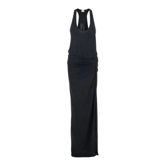 Andamane Kleedjes, Dames, Zwart, 2Xs, Polyester, Juno Long Dress