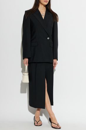Givenchy Wool Trousers With Crease, Womens, Black